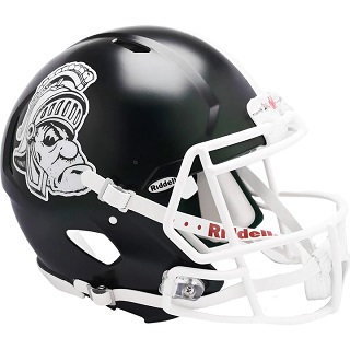 Michigan State Spartans Replica Gruff Sparty Speed Football Helmet