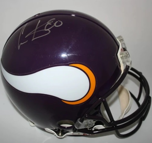 Cris Carter Autographed Authentic Minnesota Vikings Football Helmet