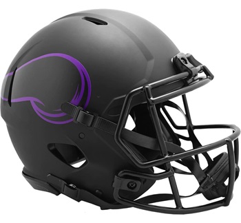 Minnesota Vikings Authentic Eclipse Black Speed Football Helmet