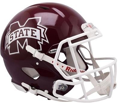 Mississippi State Bulldogs Authentic Speed Football Helmet