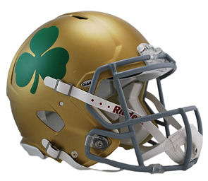 Notre Dame Authentic Shamrock Speed Football Helmet