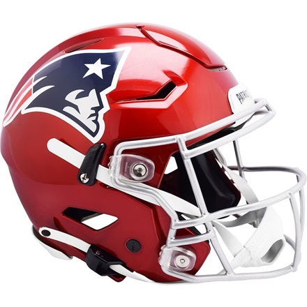 New England Patriots Authentic Flash Red SpeedFlex Football Helmet