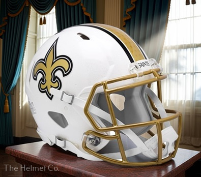 Authentic New Orleans Saints 2025 Alt. White Speed Helmet