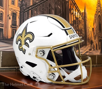New Orleans Saints Authentic 2025 Alt. White SpeedFlex Football Helmet