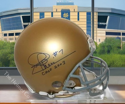 thumbnail image 2 of Riddell Speed Full Size Authentic Football Helmet - Notre Dame Fighting Irish - Size L - Made In USA 2 of 5