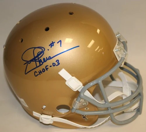 Joe Theismann Autographed Replica Notre Dame Helmet