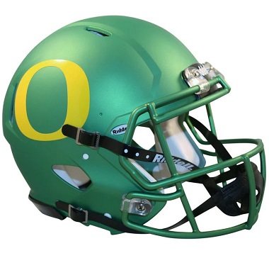 University of Oregon Ducks Authentic Apple Green Speed Football Helmet