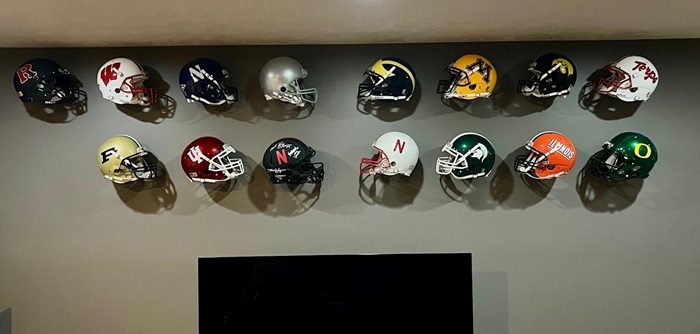 Roxey's Big 10 helmet collection