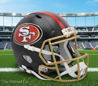 San Francisco 49ers Authentic Rivalries Speed Football Helmet