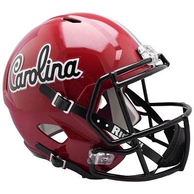University of South Carolina Gamecocks Replica Red Speed Football Helmet