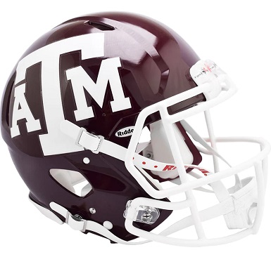 Texas A&M Aggies Authentic Maroon Speed Football Helmet
