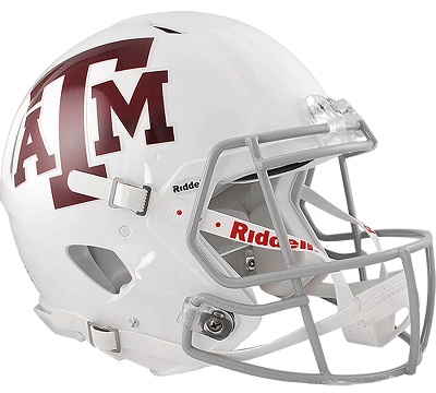 Texas A&M Aggies Authentic White Speed Football Helmet