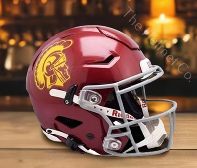 Riddell USC Trojans Full Size Speed Replica Football Helmet - NCAA College Fan Gear