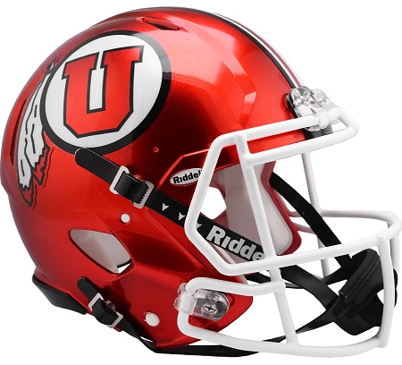 University of Utah Utes Replica Red Speed Football Helmet